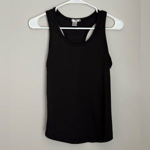 Bozzolo Black Athletic Tank w/ Racerback Dual Split Mesh Back